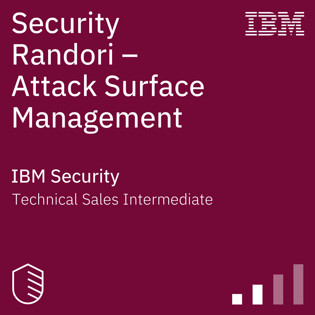 Intermediate level technical proficiency with IBM Randori Recon.